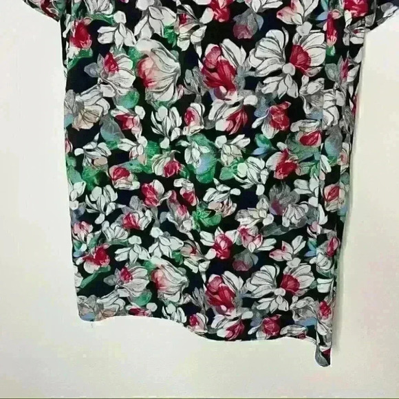 BCBGMAXAZRIA  black and Floral-Print Shift Dress small - Picture 10 of 10